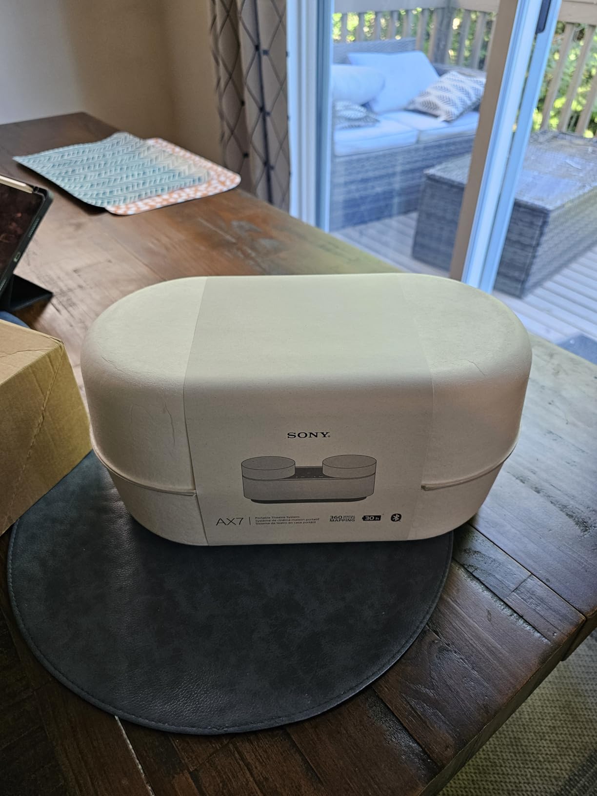 Sony HT-AX7 Portable Theater System for Tablet, Phone, Laptop, Projector - Cinematic Surround Sound Speaker - 30H Battery - Easy Bluetooth Connection customer photo 2