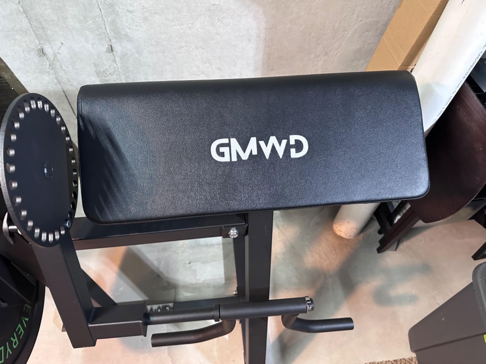GMWD Bicep Tricep Curl Machine, 250LBS Plate Loaded Bicep Curls and Tricep Extension Machine, 2 in 1 Exercise Equipment for Home Gym Workout Station customer photo 2