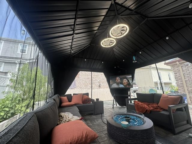 SYLVOX Smart Outdoor TV, 43 inch Outdoor Television Upgraded Google TV, 4K Weatherproof Outside TV, IP56 Waterproof, Google Assistant, Chromecast, 1000 nit Brightness for Partial Sun (Deck Pro 3.0) customer photo 1