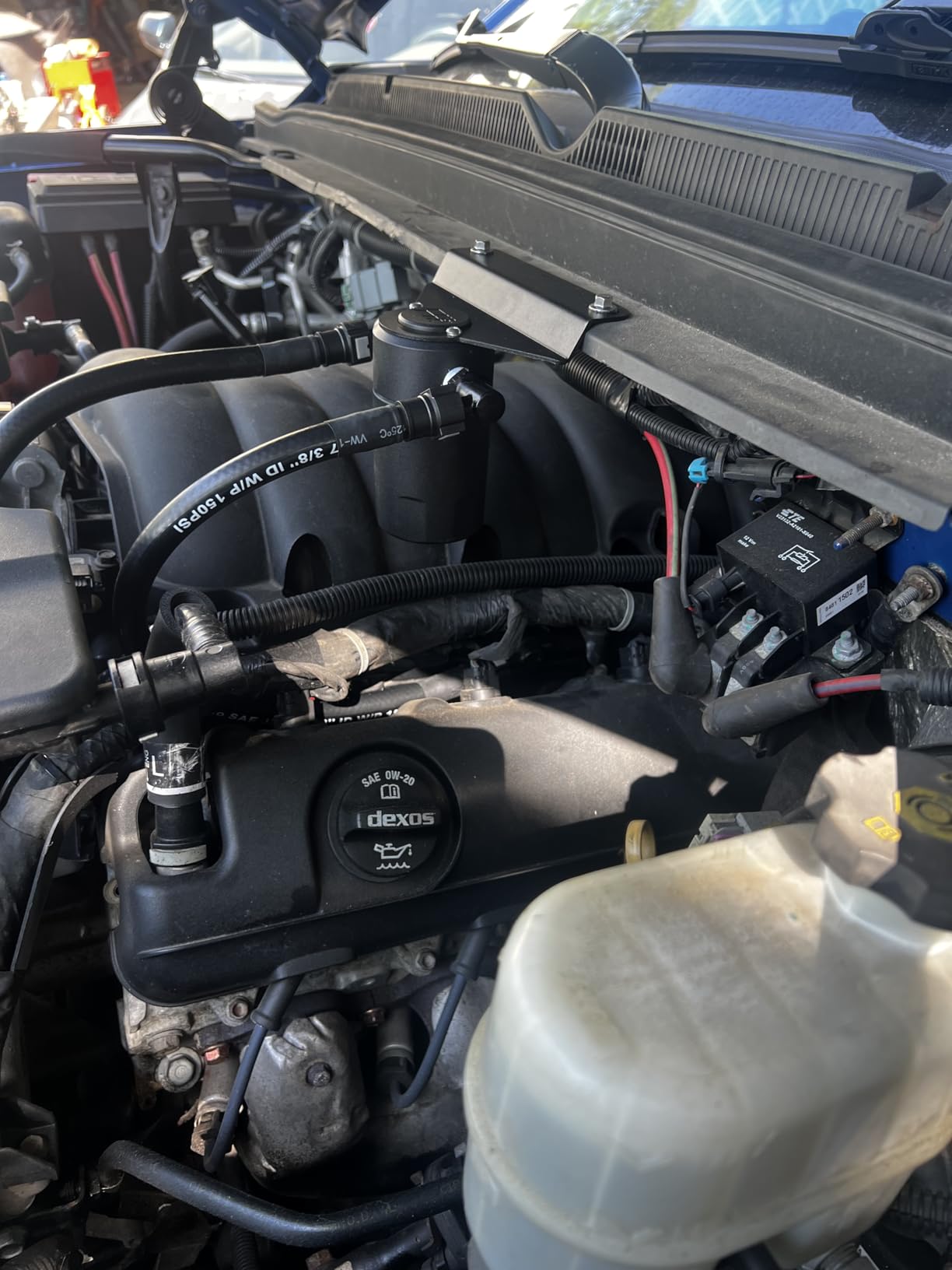 K&N Air Oil Separator compatible with 2014-2018 Silverado 1500, 2015-2020 Suburban, 2015-2020 Tahoe|2014-2018 GMC Sierra 1500, 2015-2019 Yukon|(See description for all applications) Catch Can, 81-0805 customer photo 1