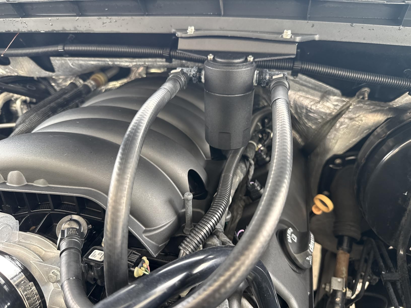 K&N Air Oil Separator compatible with 2014-2018 Silverado 1500, 2015-2020 Suburban, 2015-2020 Tahoe|2014-2018 GMC Sierra 1500, 2015-2019 Yukon|(See description for all applications) Catch Can, 81-0805 customer photo 2