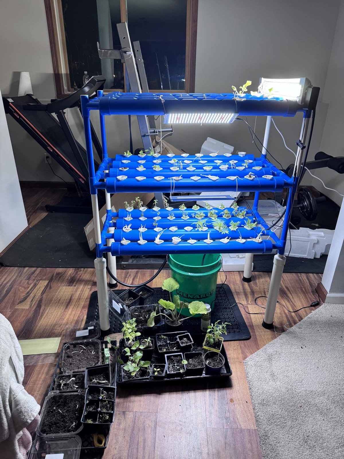 3-Tier 108 Sites Hydroponics Growing System Kit with Light Blocking customer photo 2