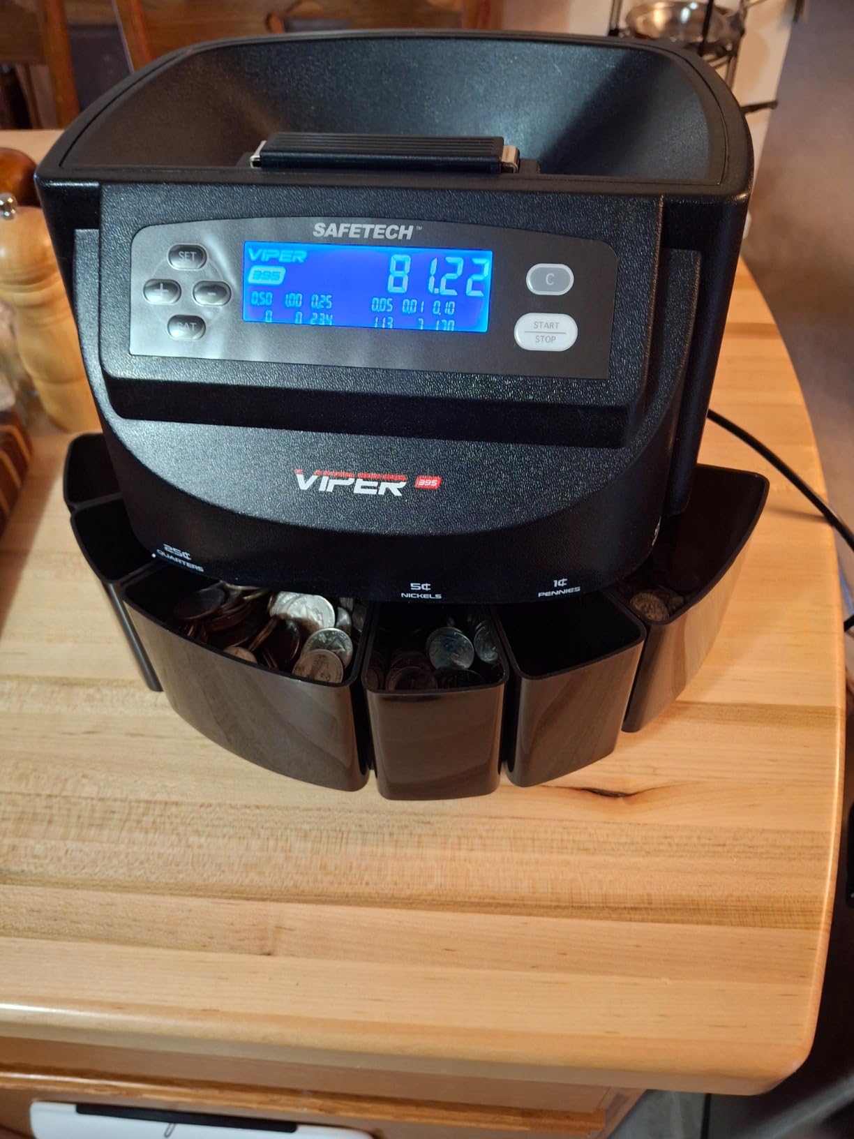Safetech Viper V395 Coin Counter, Sorter, and Wrapper, Sorts All US Coins Including Half Dollars customer photo 1