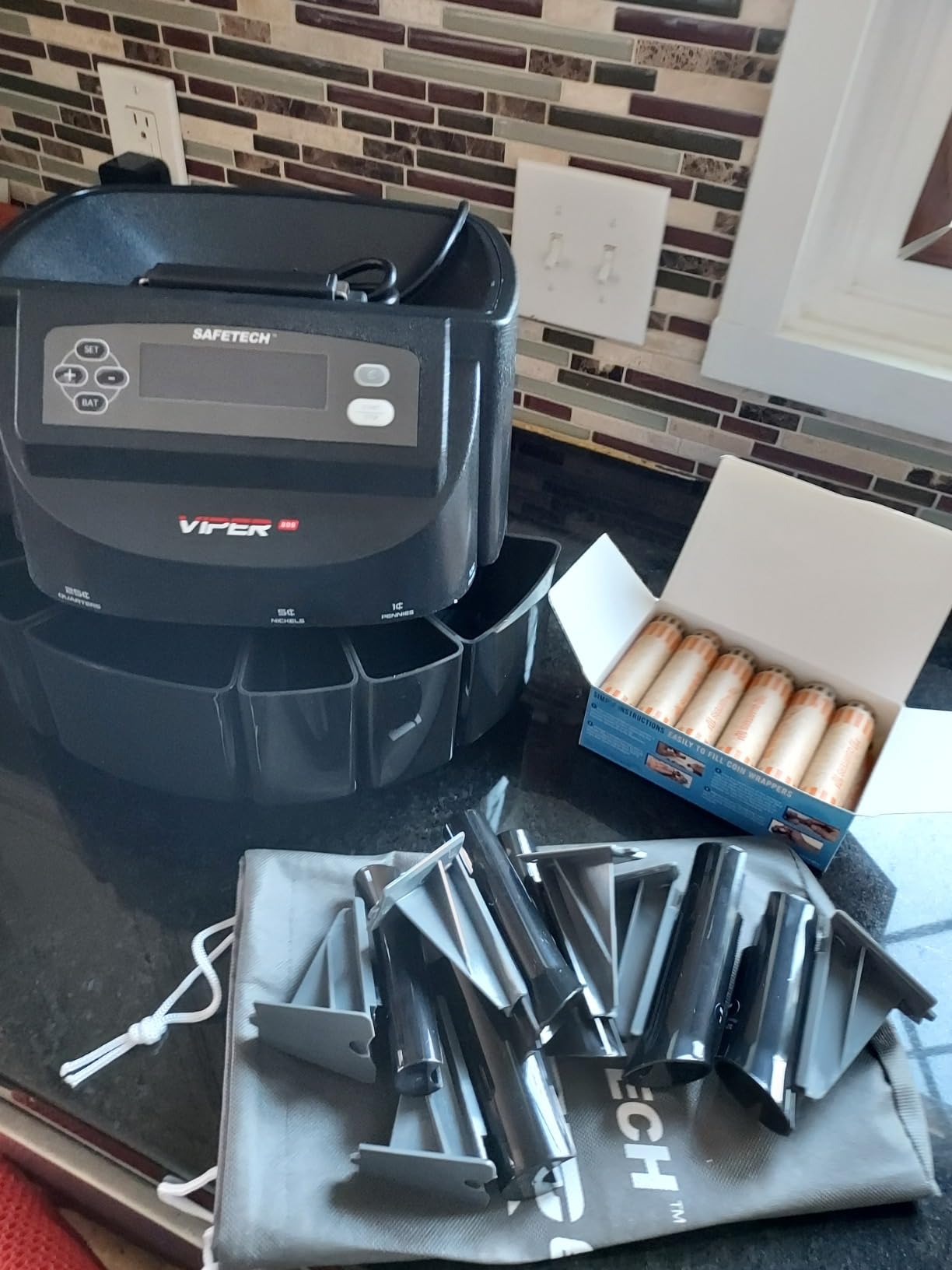 Safetech Viper V395 Coin Counter, Sorter, and Wrapper, Sorts All US Coins Including Half Dollars customer photo 2