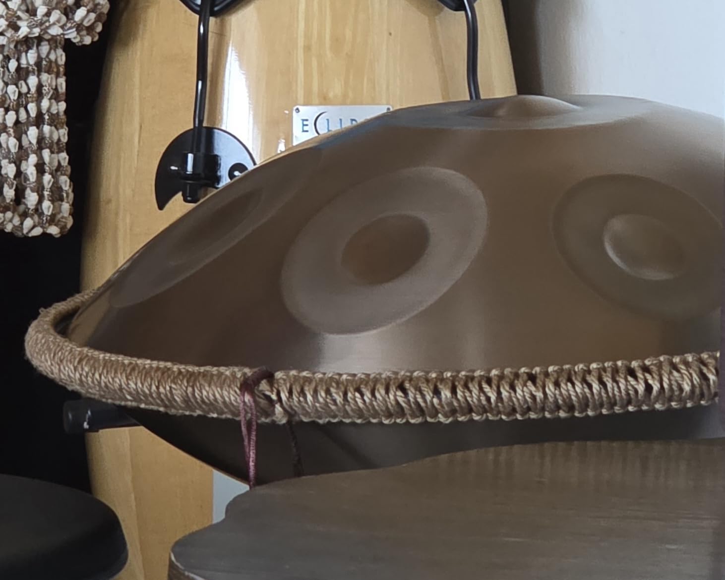 Eavnbaek 22-Inch 10-Notes 440Hz D Minor Kurd Advanced Handpan Drum Blue customer photo 1