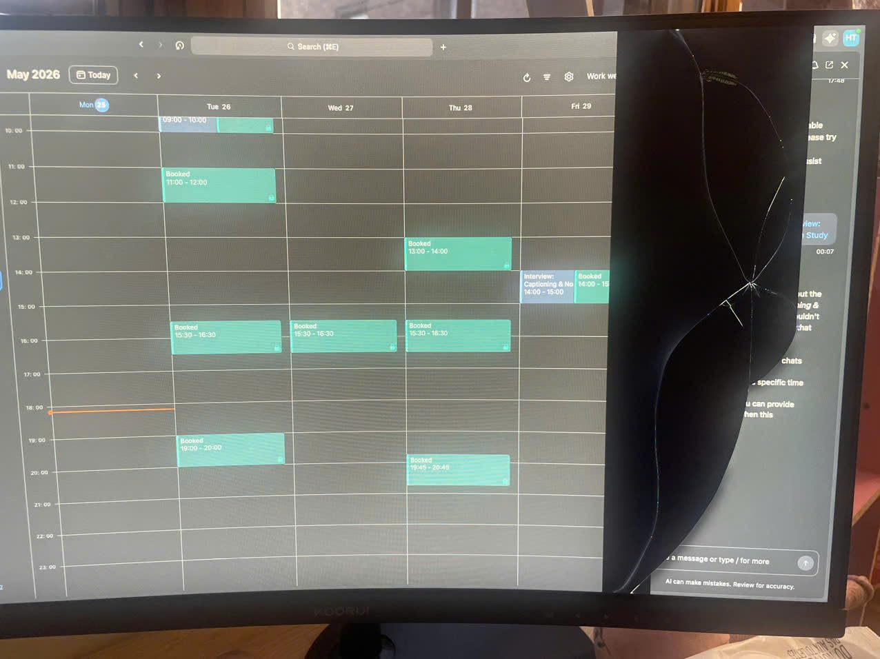 KOORUI 24 inch Curved Computer Monitor, FHD 100Hz VA 1500R PC Screen customer photo 2