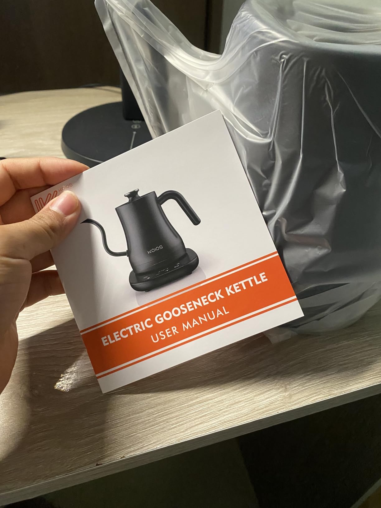 KOIOS Gooseneck Electric Kettle, ±1℉ Temp Control, Mute Mode, 4H Keep Warm customer photo 1