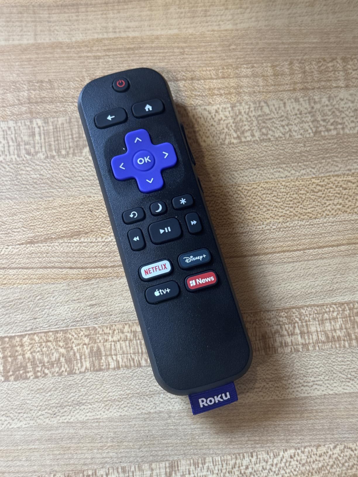 Roku TV Remote Control (Official Manufacturer Product) | Simple Setup & Pre-Set App Shortcuts - Replacement Remote Compatible with RokuTV Models ONLY (Not Roku Players) customer photo 1