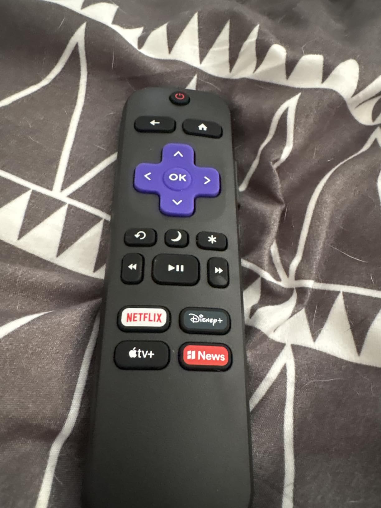 Roku TV Remote Control (Official Manufacturer Product) | Simple Setup & Pre-Set App Shortcuts - Replacement Remote Compatible with RokuTV Models ONLY (Not Roku Players) customer photo 2