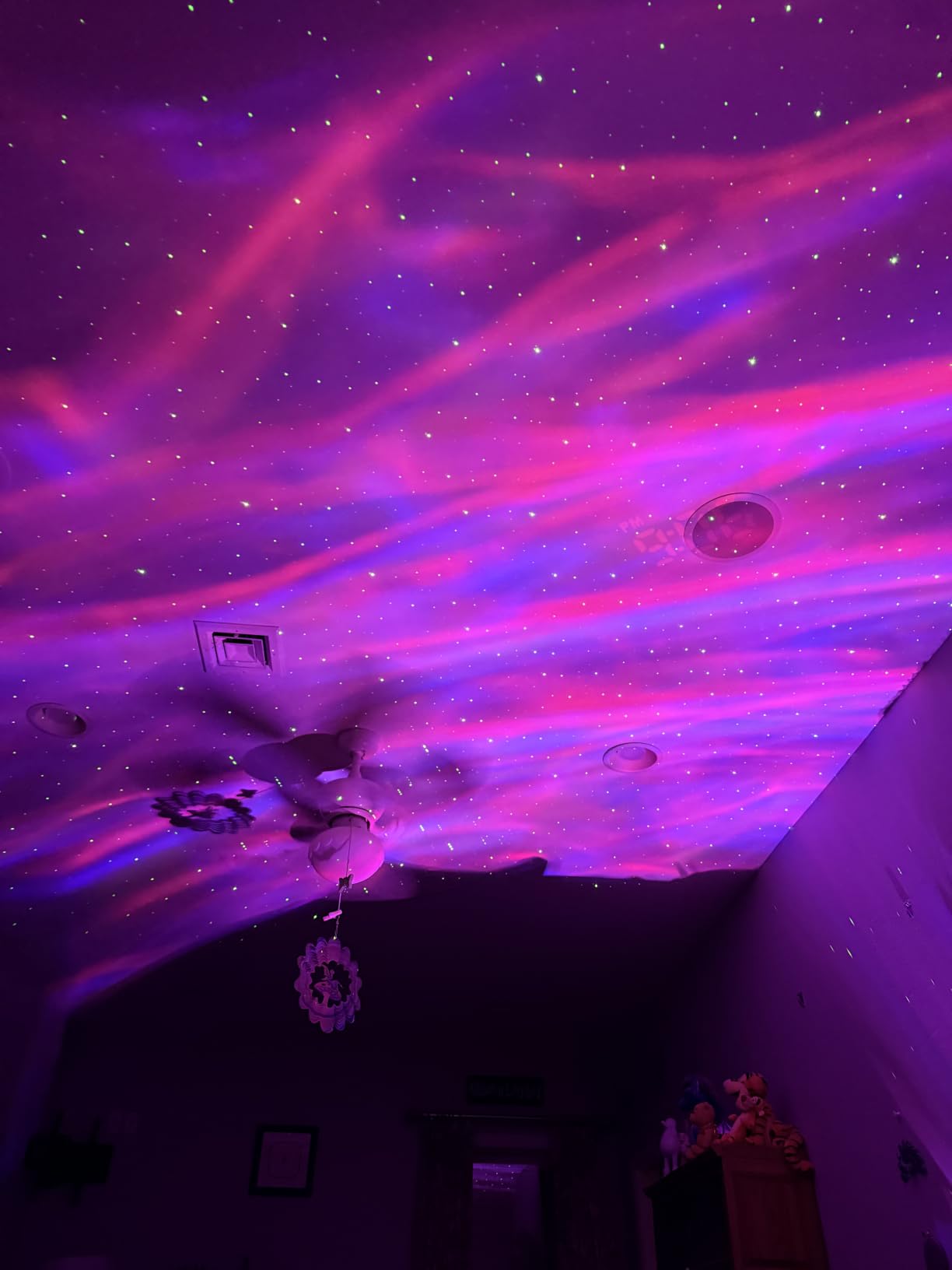 HERHOTER Galaxy Projector,Star Projector with Timer and Remote Control for Adults Bedroom Decoration, Party,Star Night Light customer photo 2