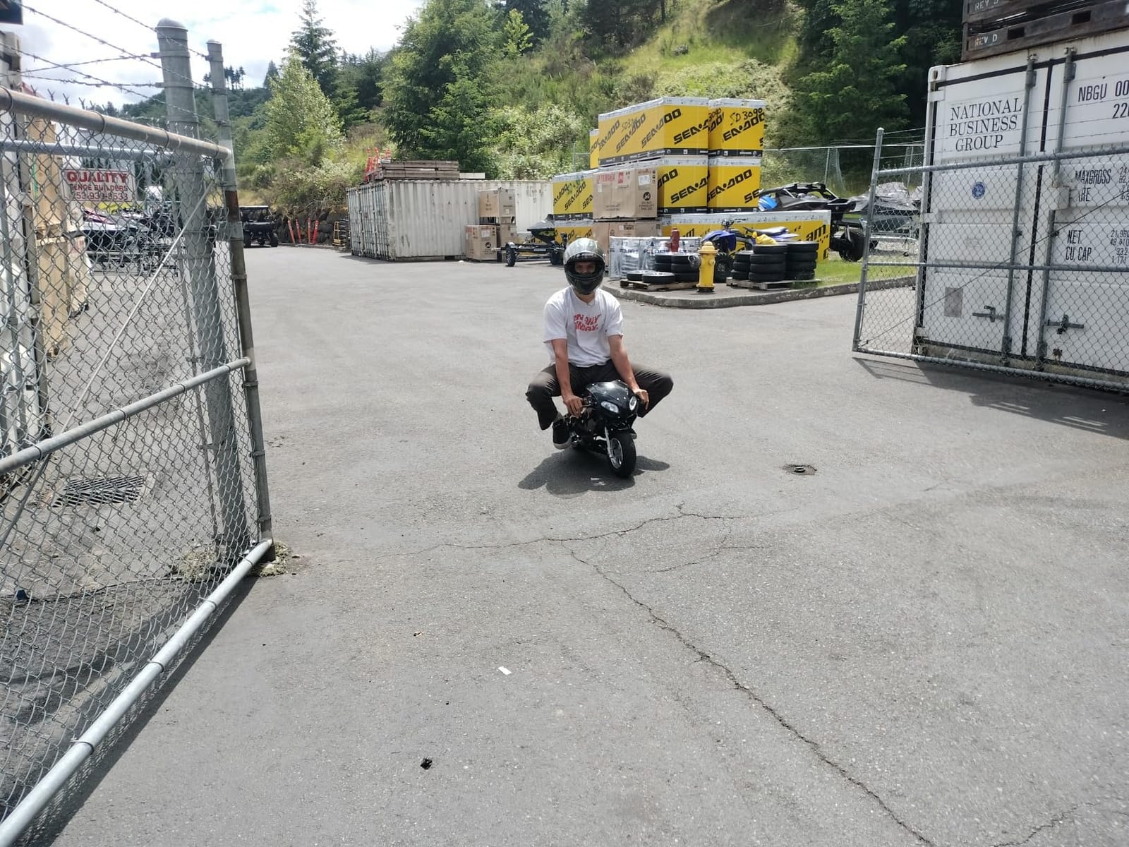 50CC 2-Stroke Gas Mini Motorcycle for Kids, 30MPH Pocket Rocket Bike customer photo 1