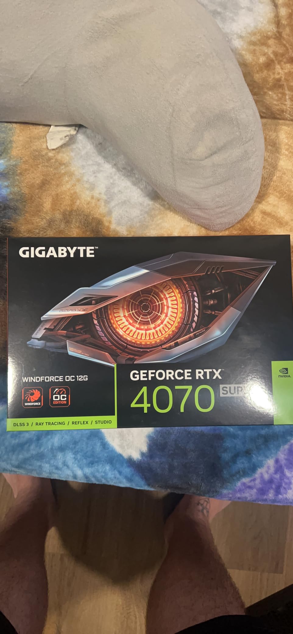 GIGABYTE GeForce RTX 4070 Super WINDFORCE OC 12G Graphics Card, 3X WINDFORCE Fans, 12GB 192-bit GDDR6X, GV-N407SWF3OC-12GD Video Card customer photo 2