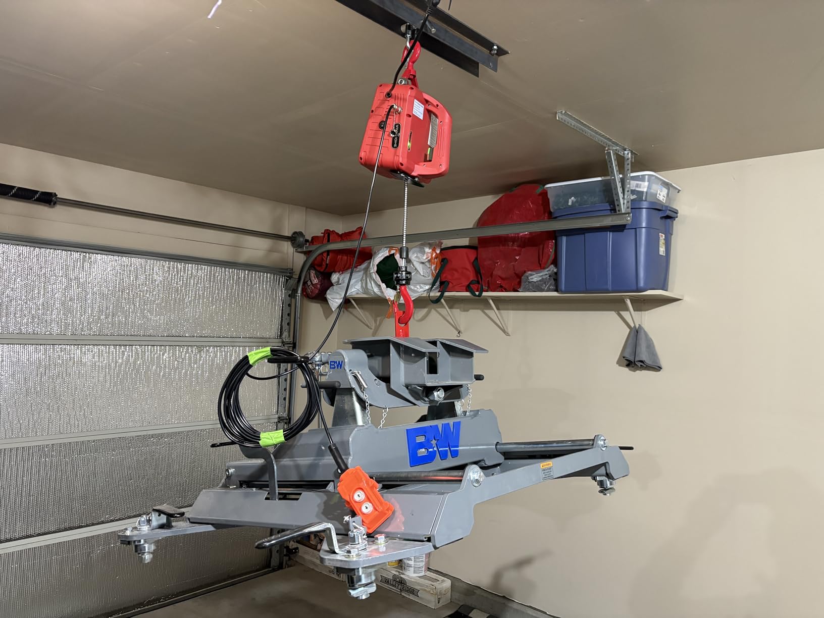 VIVOHOME 3-in-1 Electric Hoist Winch 1540lbs, 40ft Lifting Height for Towing customer photo 2