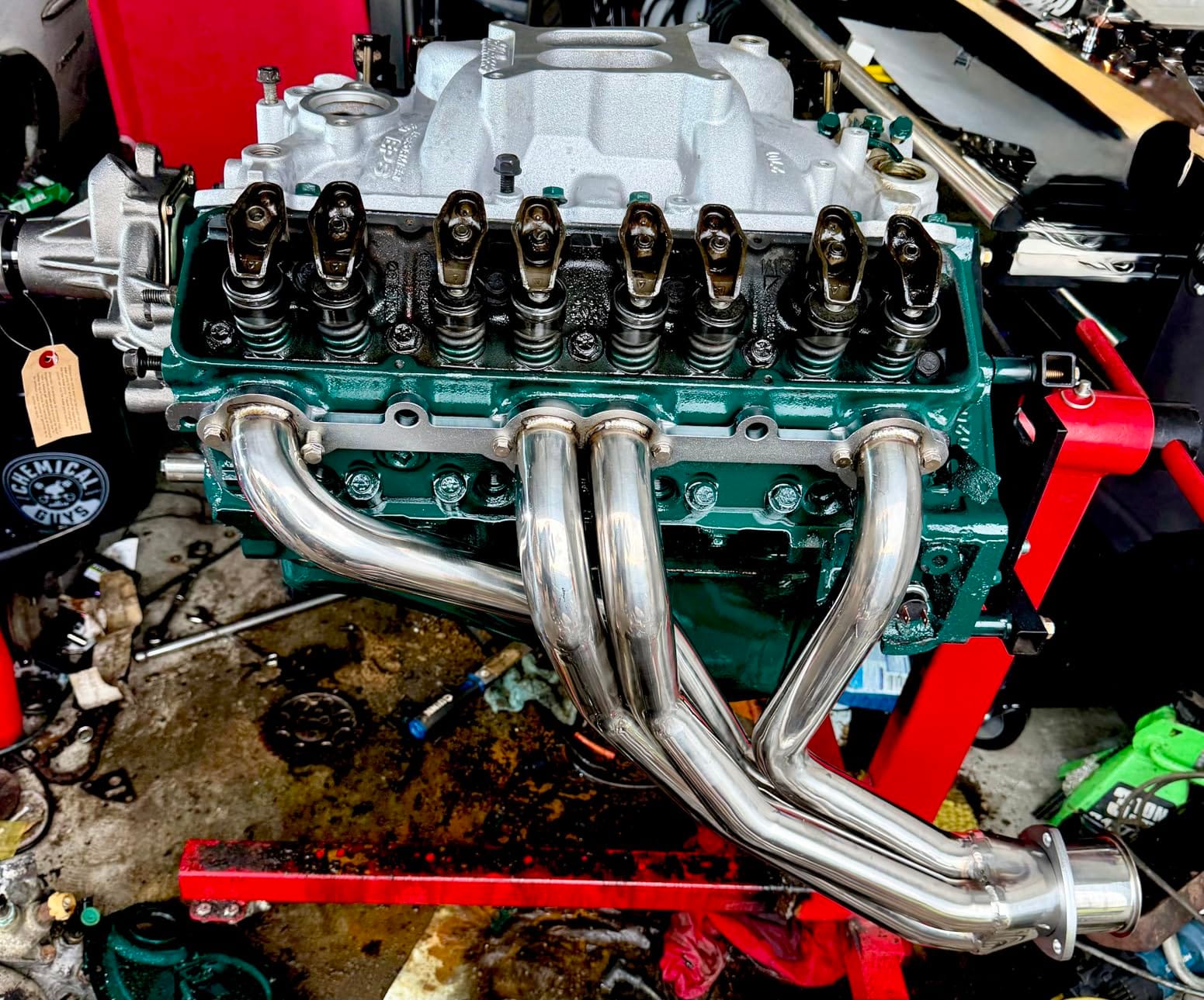Polished Stainless Long Tube Headers for Small Block Chevy GMC 1973-1987 C10 K10 C20 K20 C30 K30 Blazer Suburban Jimmy 265 283 305 307 327 350 400 SBC Requires Header Spark Plugs Fits 2WD Lifted 4WD customer photo 2