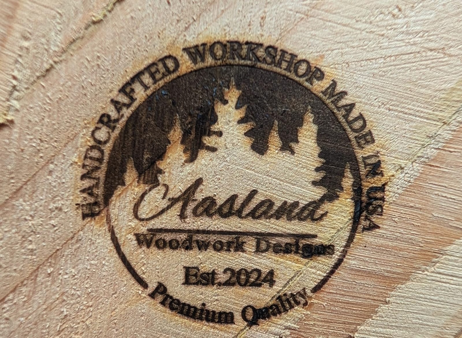 KAINSY Custom Branding Iron for Wood, Durable Personalized Logo Metal Branding Iron for Wood Burning Stamp Leather Meat, Handcrafted Design Weddings & Personalized Gifts, Flame Heated(1 inch) customer photo 1