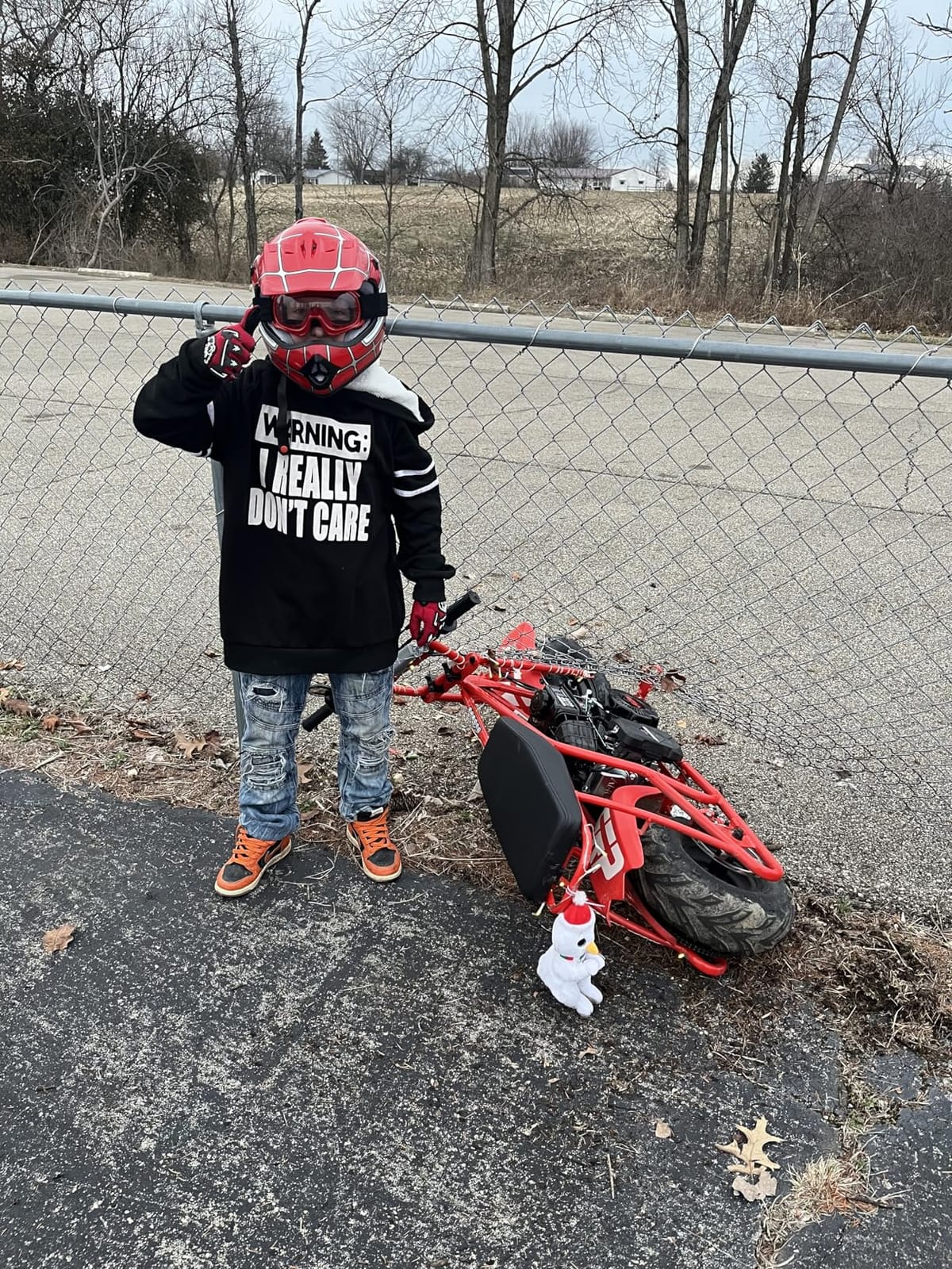 FRP GMB100 Plus Gas Mini Bike 99cc 4-Stroke Off Road Headlight & Gaiter customer photo 1