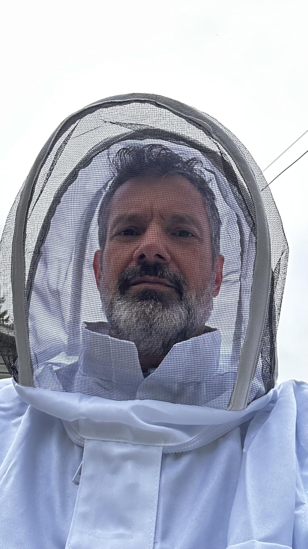 ANDES Sting Proof Bee Suit with Gloves & Fencing Veil, M(Fits 5'3