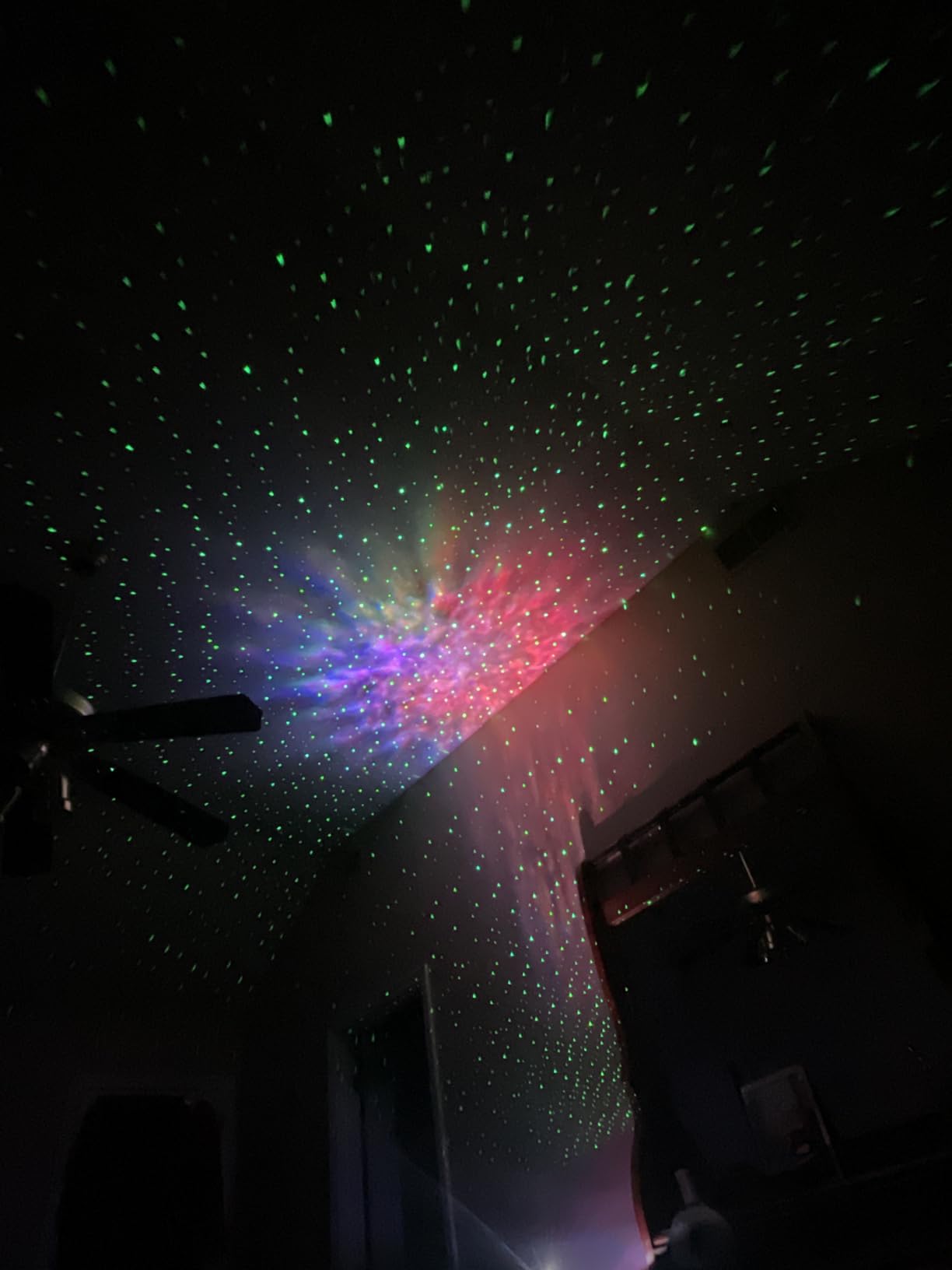 Rossetta Dual Lens Galaxy Star Projector, Aurora Night Light for Bedroom | 58 Light Effects, White Noise, Bluetooth Speaker, Music Sync, Remote Control, Timer, Room Decor Gift for Kids Adults Teens customer photo 1
