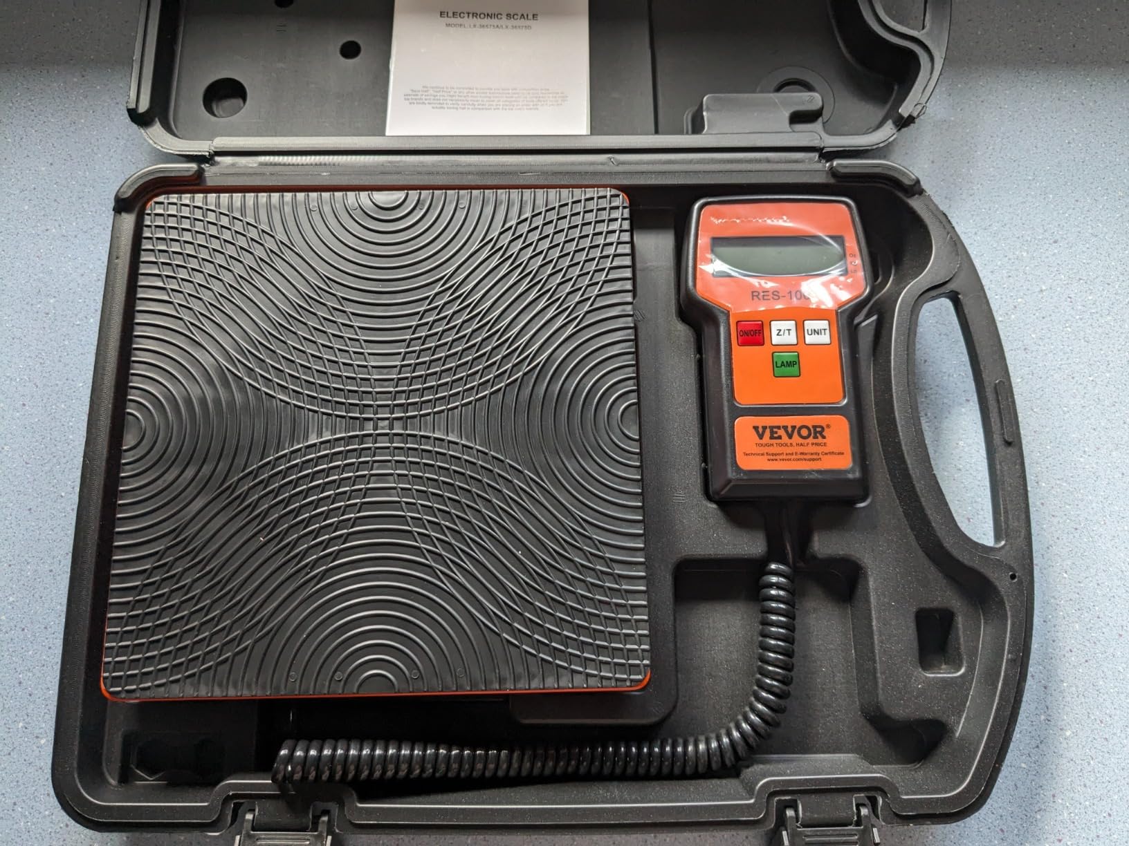 VEVOR Refrigerant Scale 220 LBS HAVC Charging Recovery Freon Scale, with Wired Remote Control, 5g High Precision Electronic Digital Recovery Weight Scale with Case and Dry Battery customer photo 2