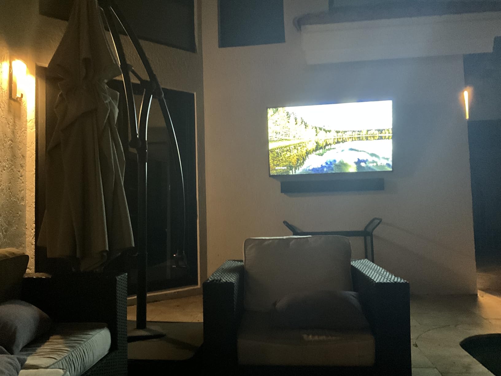 SYLVOX Outdoor TV, 65 inch Smart Waterproof Outdoor TV, 4K UHD Weatherproof | IP56, Support Dolby Vision Atmos, Google Cast, 1000 nit Brightness for Outside Partial Sun & Full Shade (Deck Pro 3.0 /2026) customer photo 2