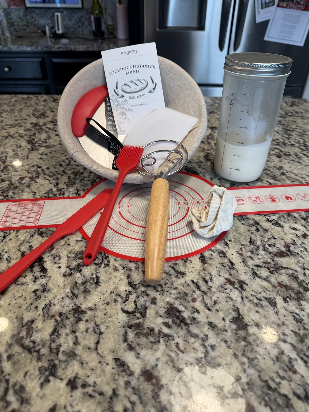 Complete Sourdough Starter Kit, Banneton Bread Proofing Basket customer photo 2