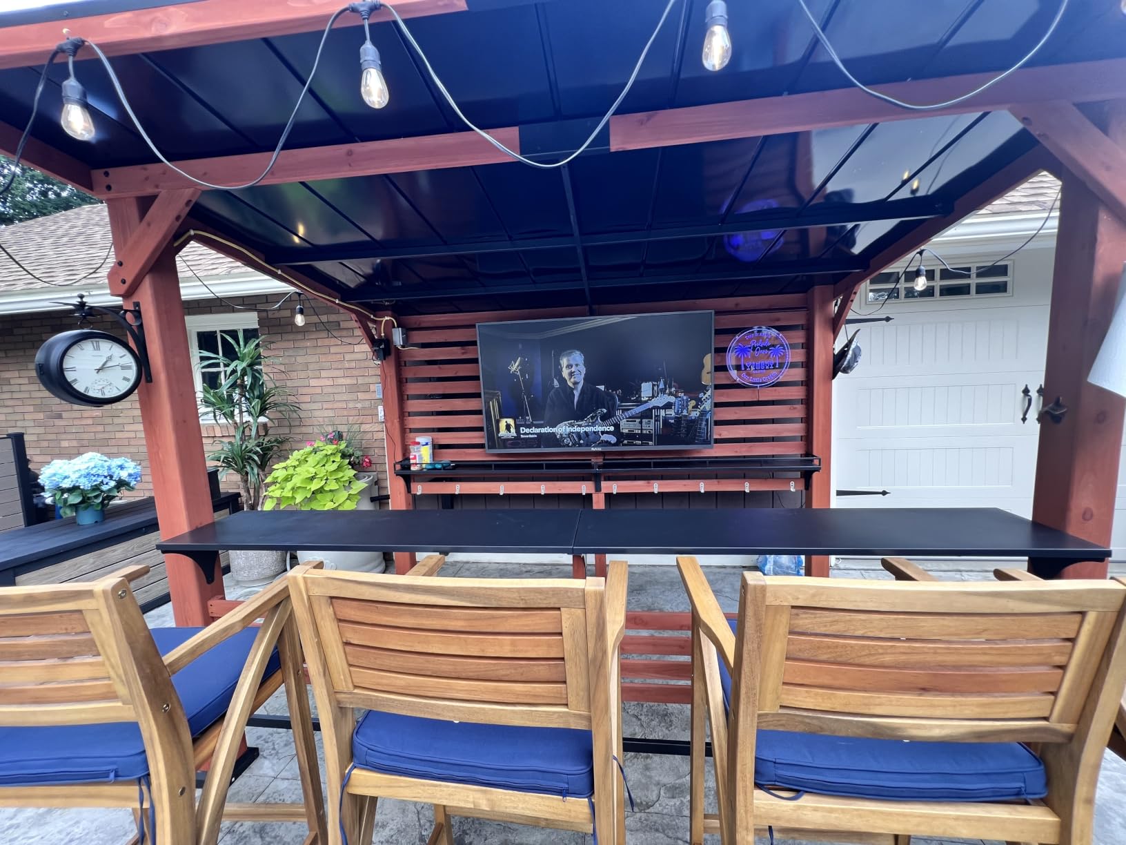 SYLVOX New 55” Outdoor TV, Anti-Glare 4K UHD HDR10, Dolby Atmos, Google TV customer photo 2