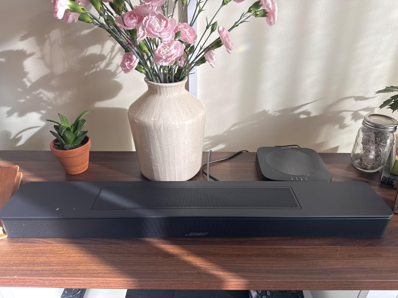 Smart Dolby Atmos Soundbar, All-in-One Soundbar for TV, A.I. Dialogue Mode, Voice Control and Amazon Alexa Built-in, Supports Bluetooth/AirPlay/Spotify Connect/Chromecast, Black customer photo 1