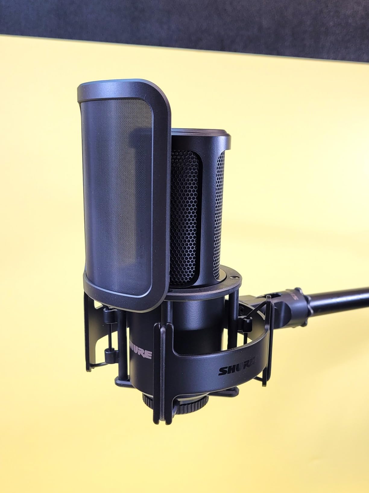 Shure SM4 XLR Studio Condenser Microphone Kit for Recording | Home-studio condenser mic with mix-ready audio, all-metal build, detachable magnetic pop filter and shock mount customer photo 2