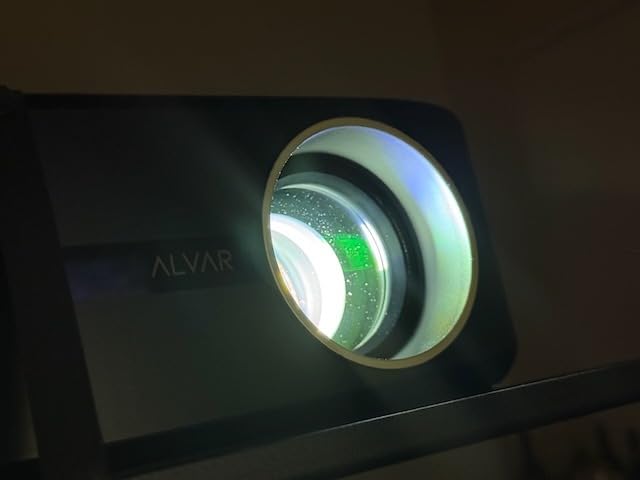 [2500 ANS & 50W] Alvar Outdoor Projector 4K Support with WiFi and Bluetooth | dbx-tv Sound, Built in App, DoIby Audio Movie Proyector, HDR10, Auto Focus & Keystone, Smart Projector for Soccer Match customer photo 1