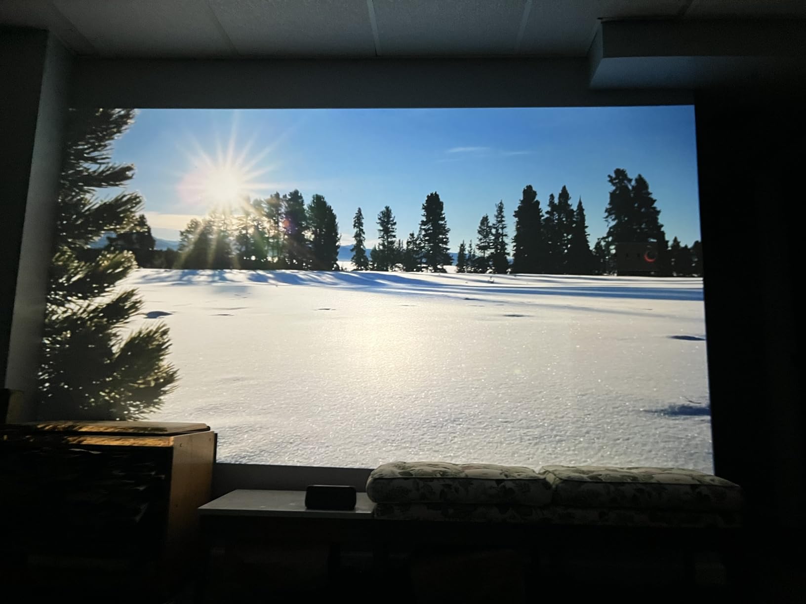 Home Projector with WiFi and Bluetooth, Native 1080P Mini Movie Projector, 200 ANSI customer photo 2