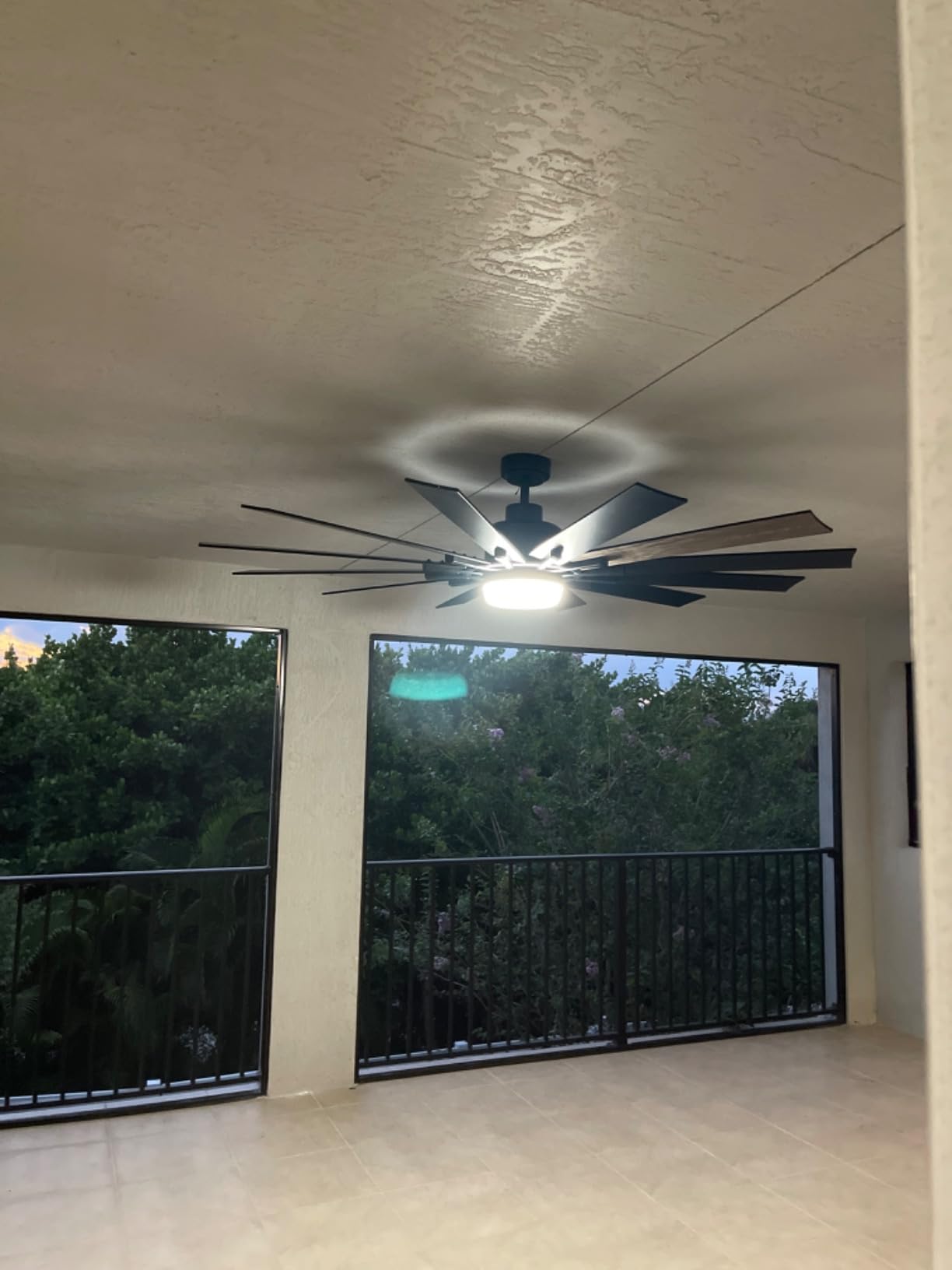 52 Inch Brushed Nickel Ceiling Fan with Light and Remote Control customer photo 1