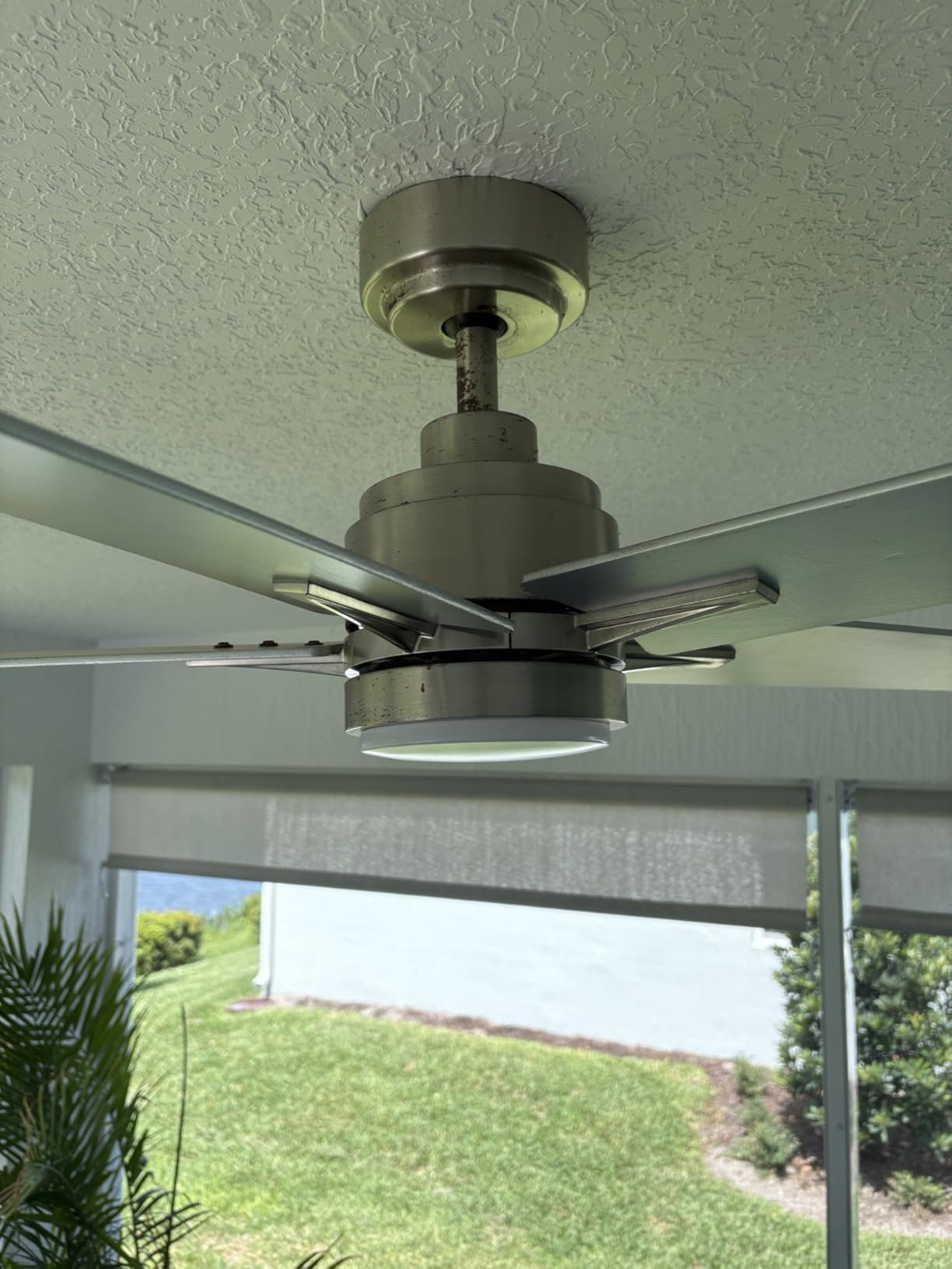 52 Inch Brushed Nickel Ceiling Fan with Light and Remote Control customer photo 2