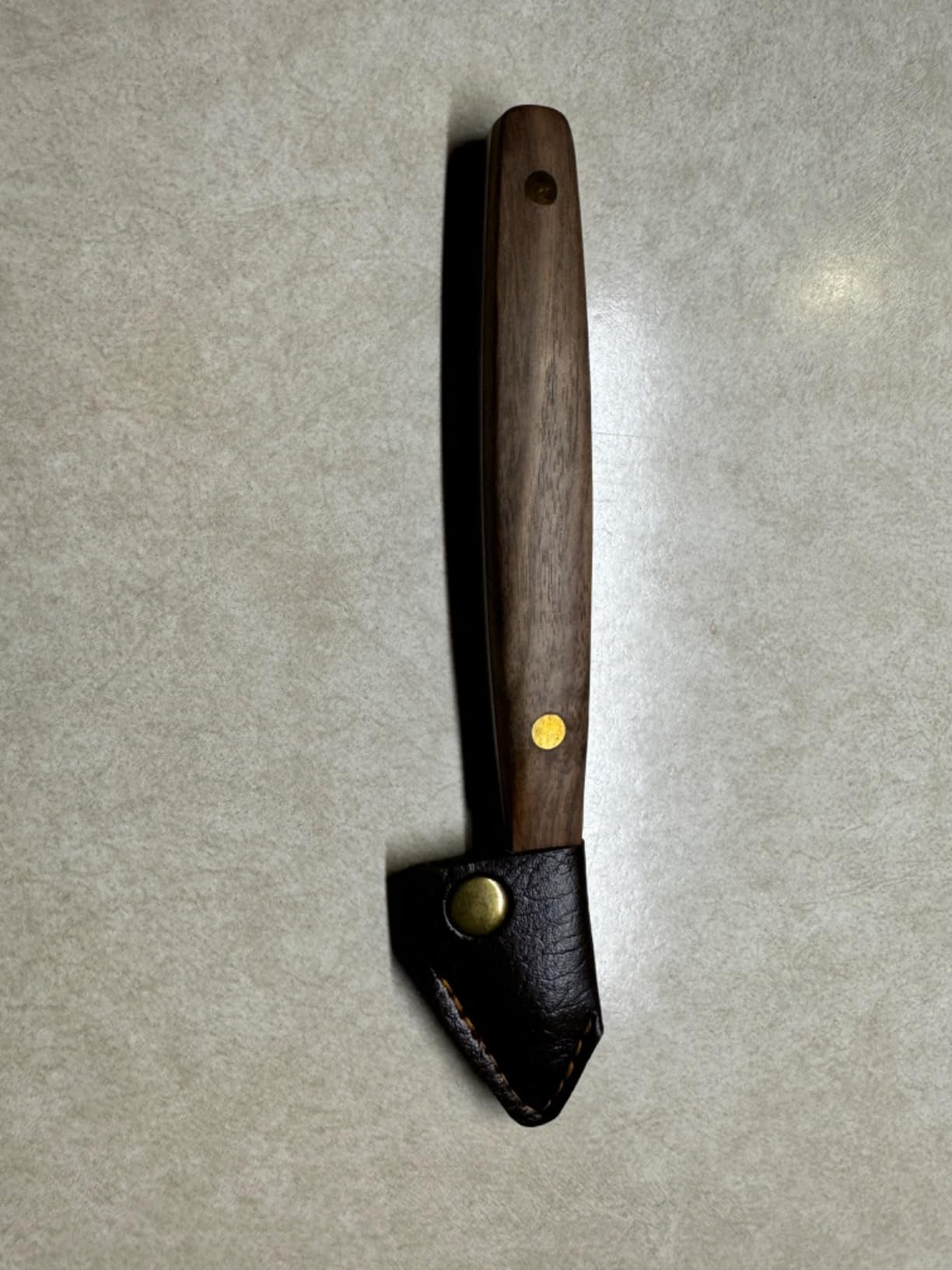 RUITOOL Woodworking Marking Knife, Double-Bevel Blade with Leather Sheath customer photo 1