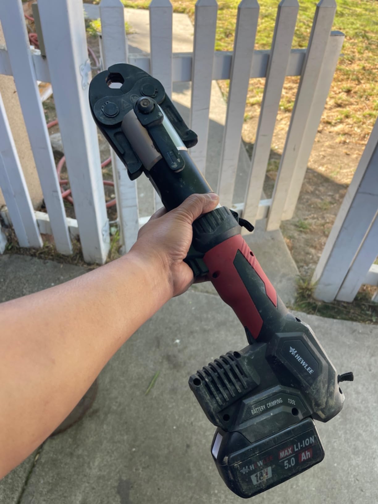 Copper Press tool Battery Powered, 4 Jaws Range 1/2