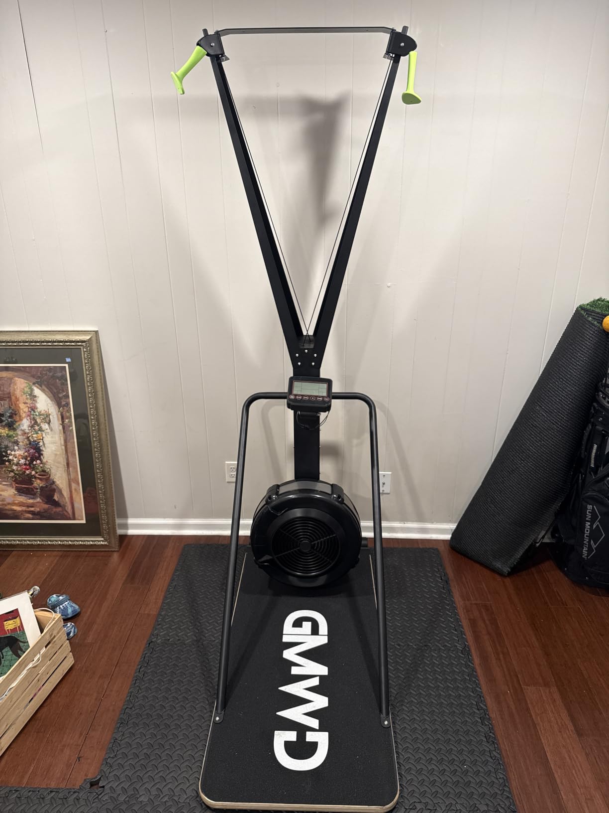 Ski Exercise Machine, GMWD Ski Equipment Indoor Aerobic Wind Resistance Machine, Indoor Strength Training Home Gym Equipment customer photo 2