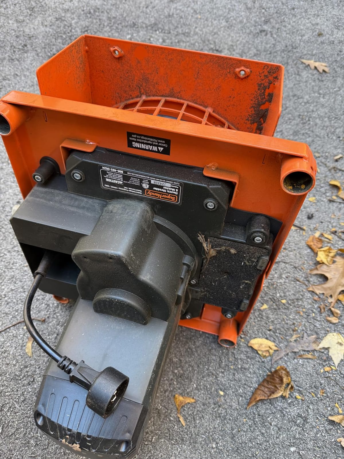 SuperHandy Electric Leaf Mulcher Shredder, 15-AMP, Yard Waste customer photo 2