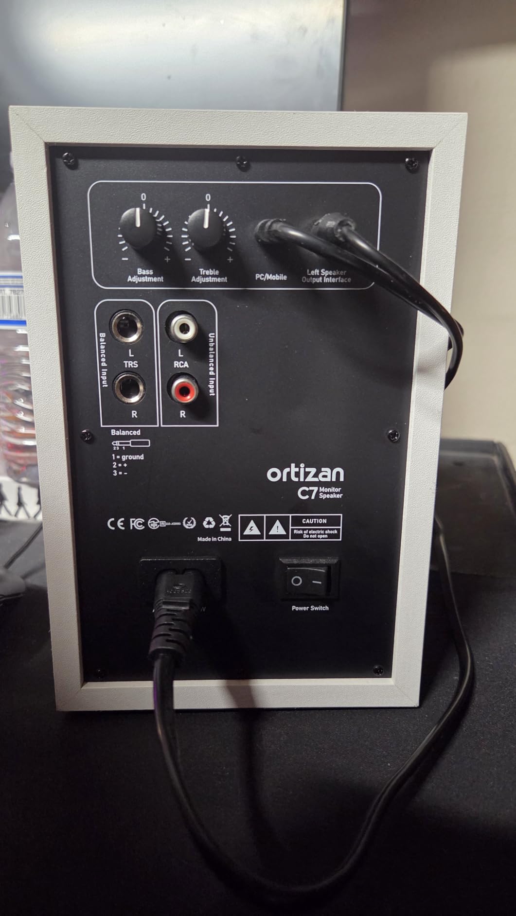Ortizan C7 Powered Studio Monitors Pair with Bluetooth 5.3, Black | FOR HOME STUDIOS - Compact active monitors for music production, content creation, gaming and desktop audio. customer photo 2