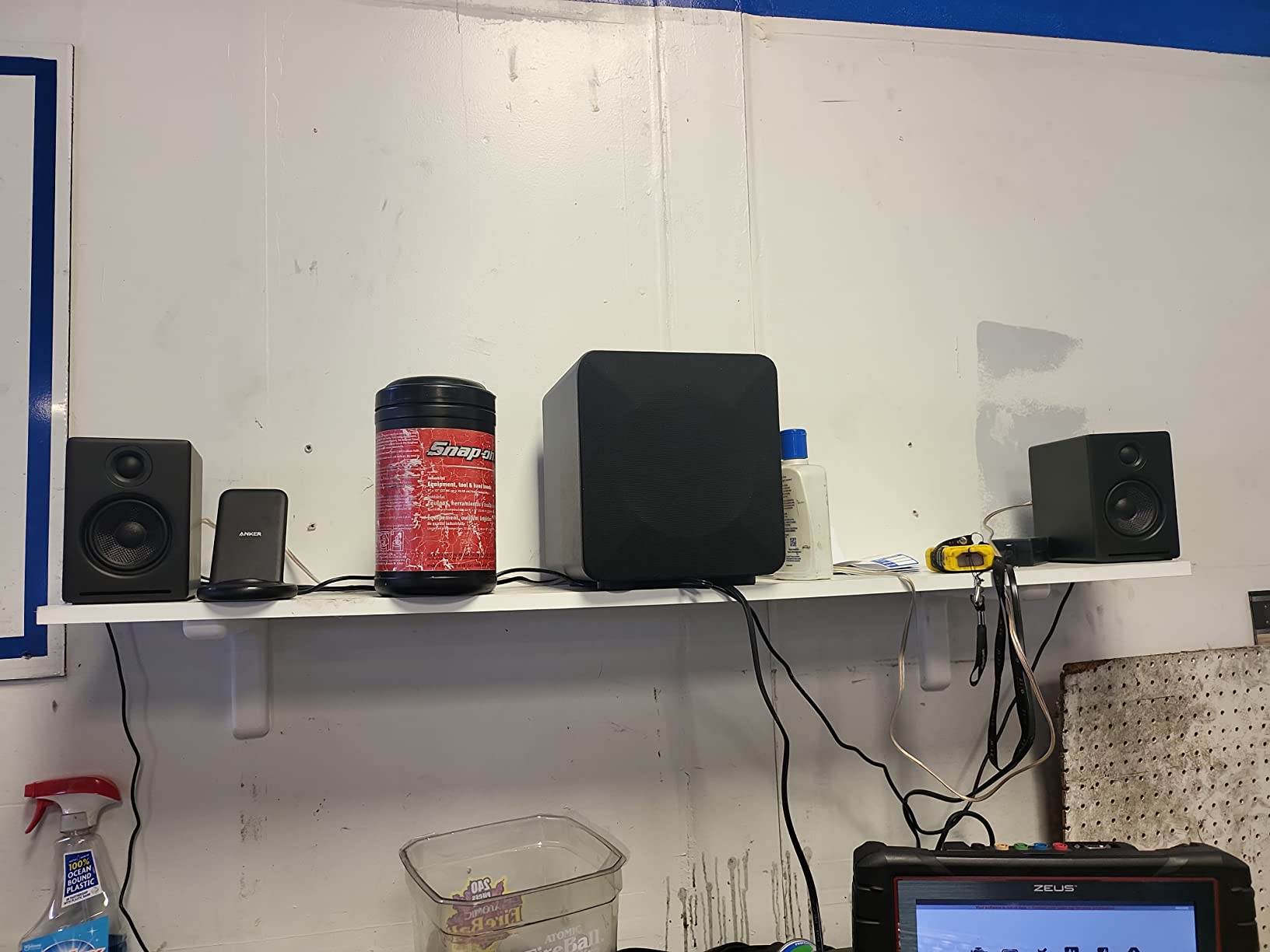 Audioengine S6 Mini Subwoofer - Compact 210W Powered Bass Speaker | for Music, Movies, Gaming & Home Office Setups - White customer photo 1