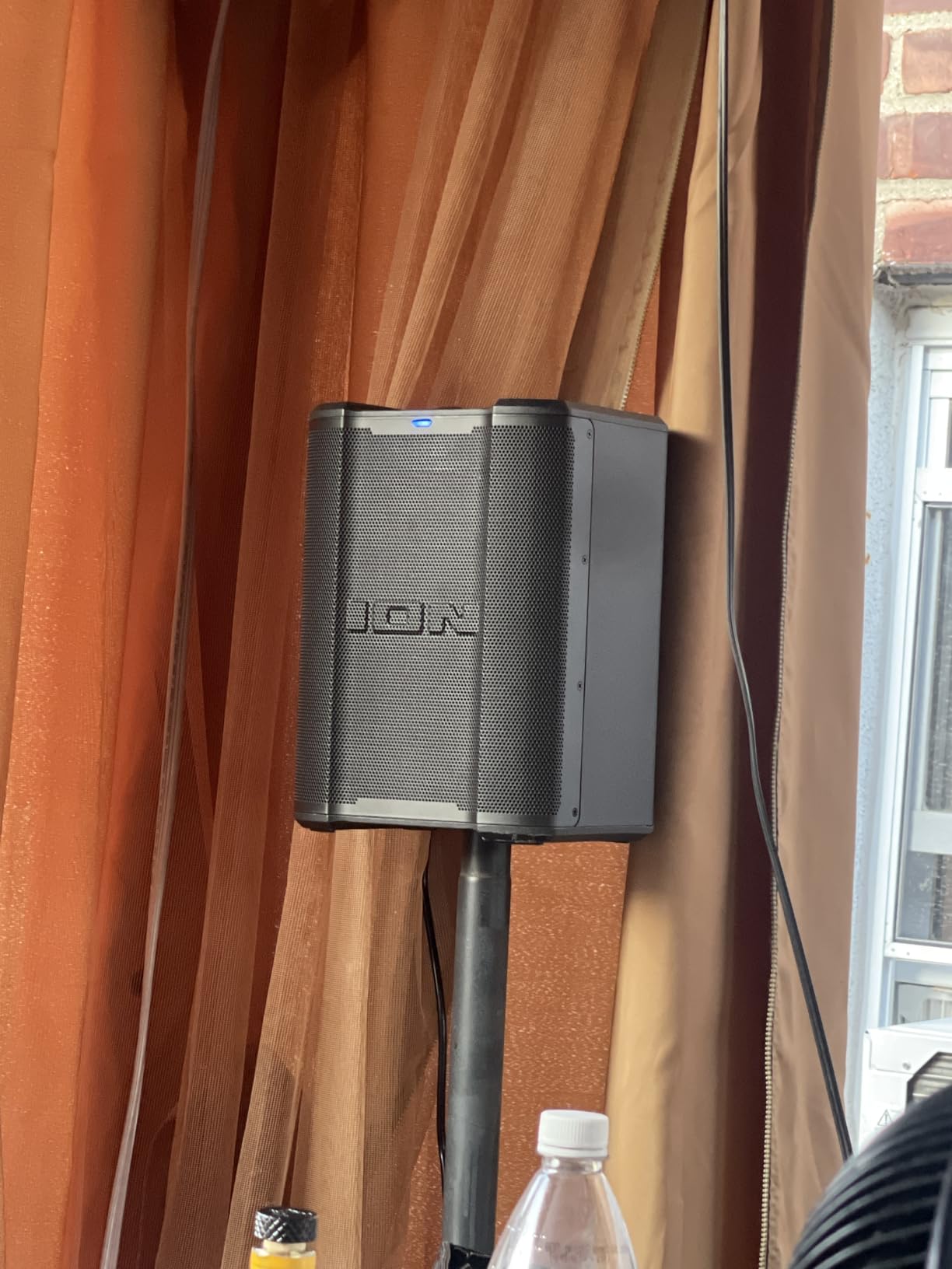 ION Audio Trouper 100 Bluetooth Portable PA Speaker | Karaoke Mic, Carry Handle, Rechargeable Battery, Mixer, Radio, Dual XLR Input, USB Playback, App Control, for Busking customer photo 2