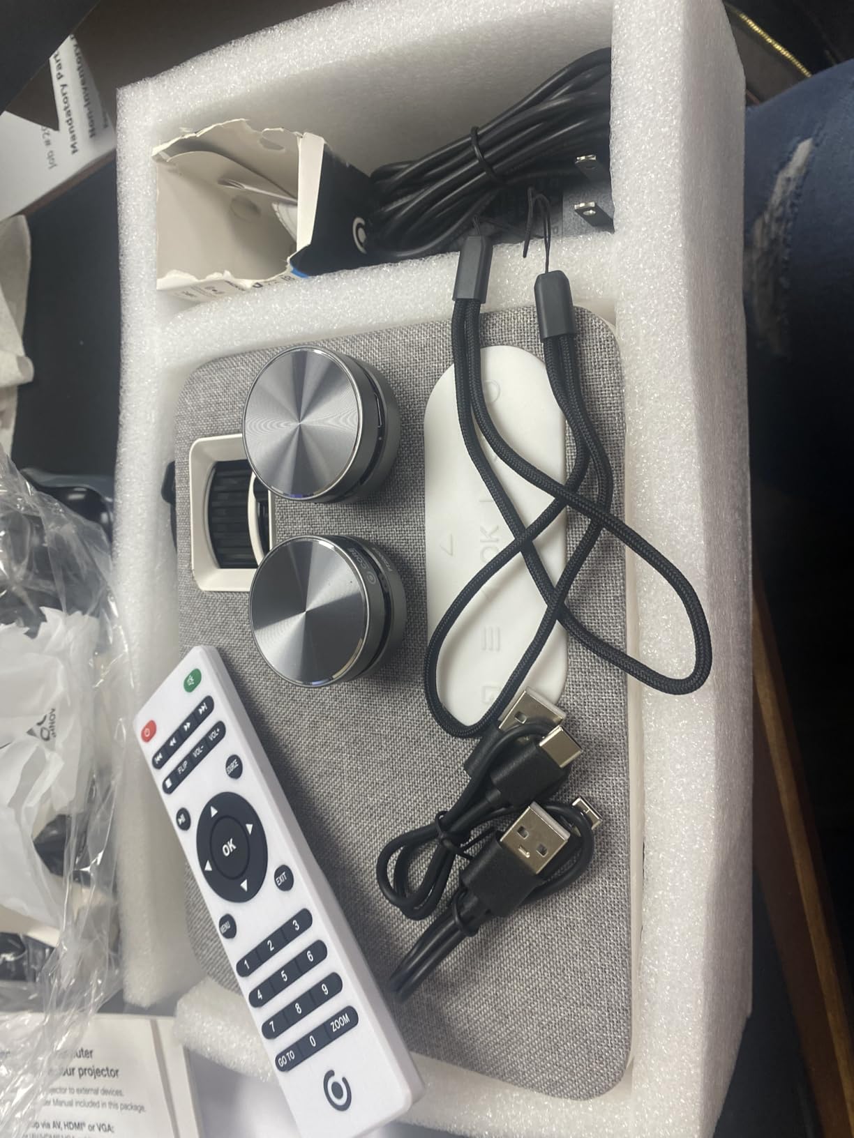 Home Theater Bundle with Projector, 120
