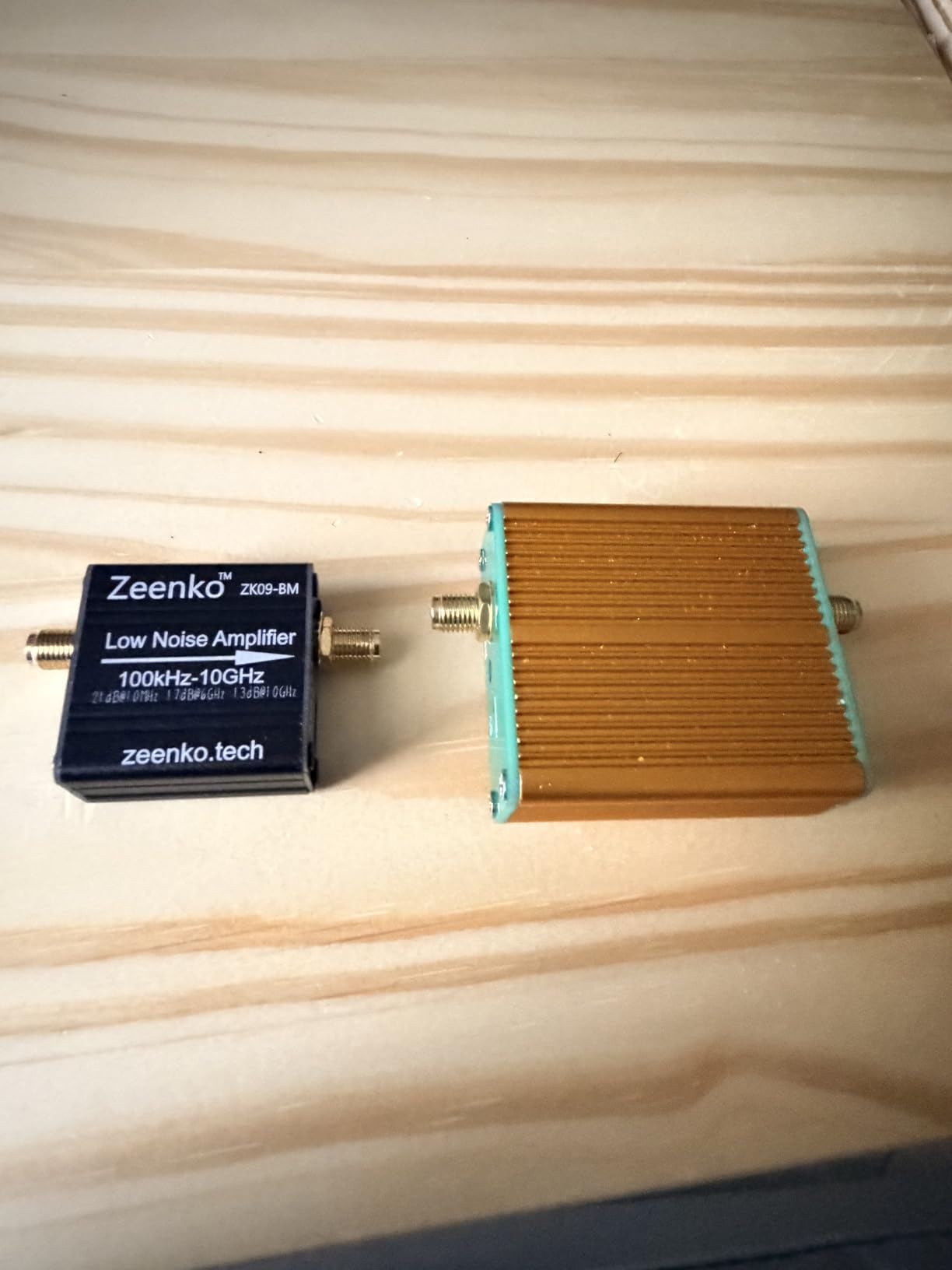 AURSINC ZK09-BM LNA Amplifier,100k-10GHz Broadband 21dB Gain for TinySA/SDR | Ultra-Broadband Low Noise RF Preamp, Enhances Weak Radio Signals, Built-in 300mAh Battery, Portable for Outdoor, Field Tests customer photo 1