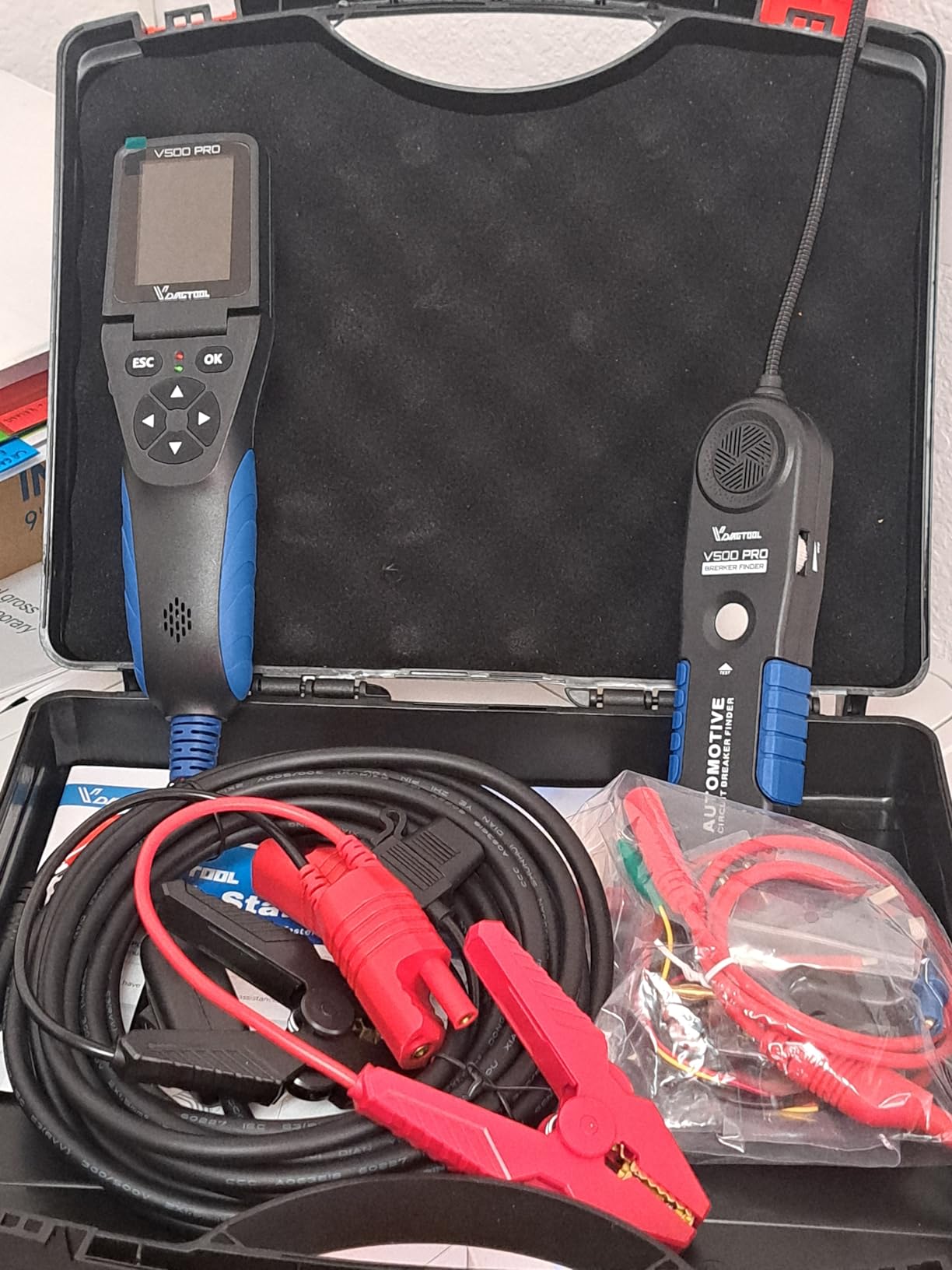 VDIAGTOOL V500 Pro Automotive Circuit Tester, Power Circuit Probe Tester Breaker Finder Tool, 9/30V Electrical Open Short Circuit Finder, Wire Tracer, Multimeter Oscilloscope Relay Injector Test customer photo 2