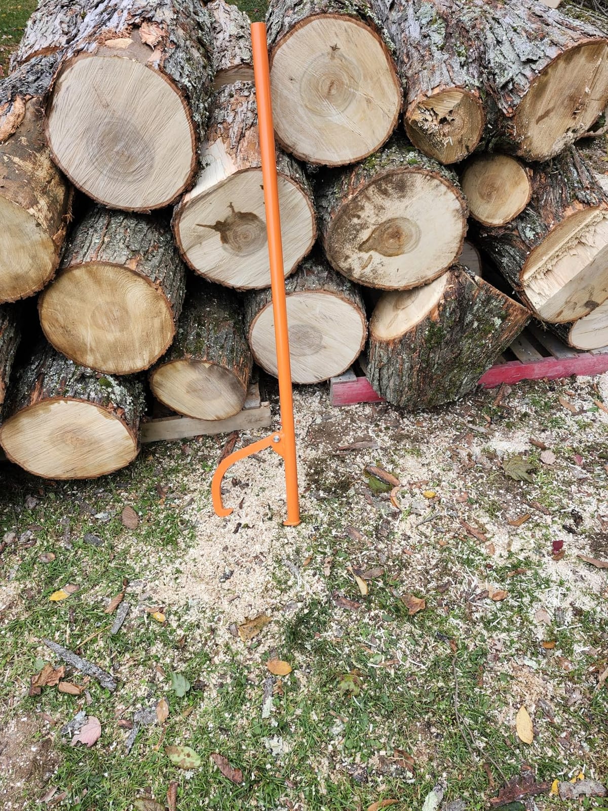 VEVOR 59'' Felled Cant Hook Logging Tool, Adjustable Heavy Duty Steel Log Roller, Log Lifter Timber Jack with Rubber Grip, Forestry Logging Tools for Lifting and Handling Logs up to 32