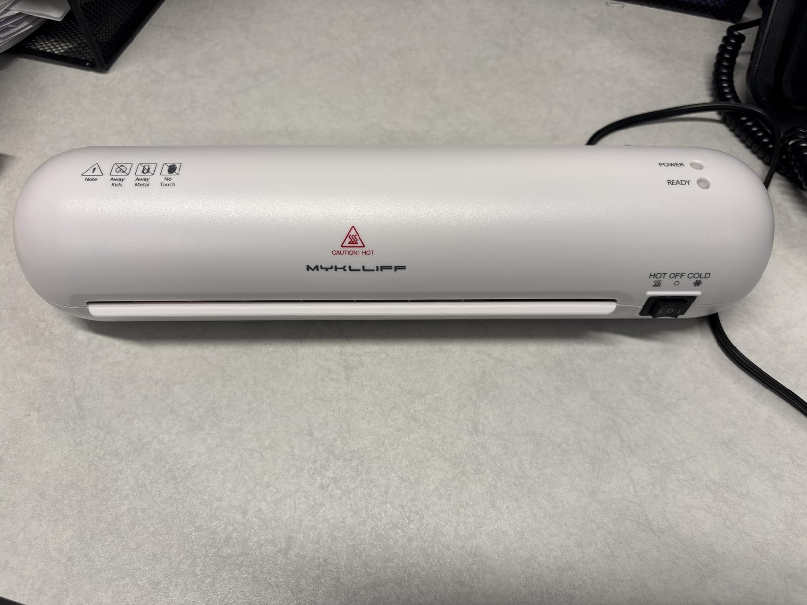 Laminator Machine 9-Inch Portable Thermal Laminater with Hot & Cold Modes, A4 Small Laminating Machine with ABS Jam-Release, 3-Min Warm-Up, 6-in-1 Photo Laminator Kit for Home and Class, White customer photo 1