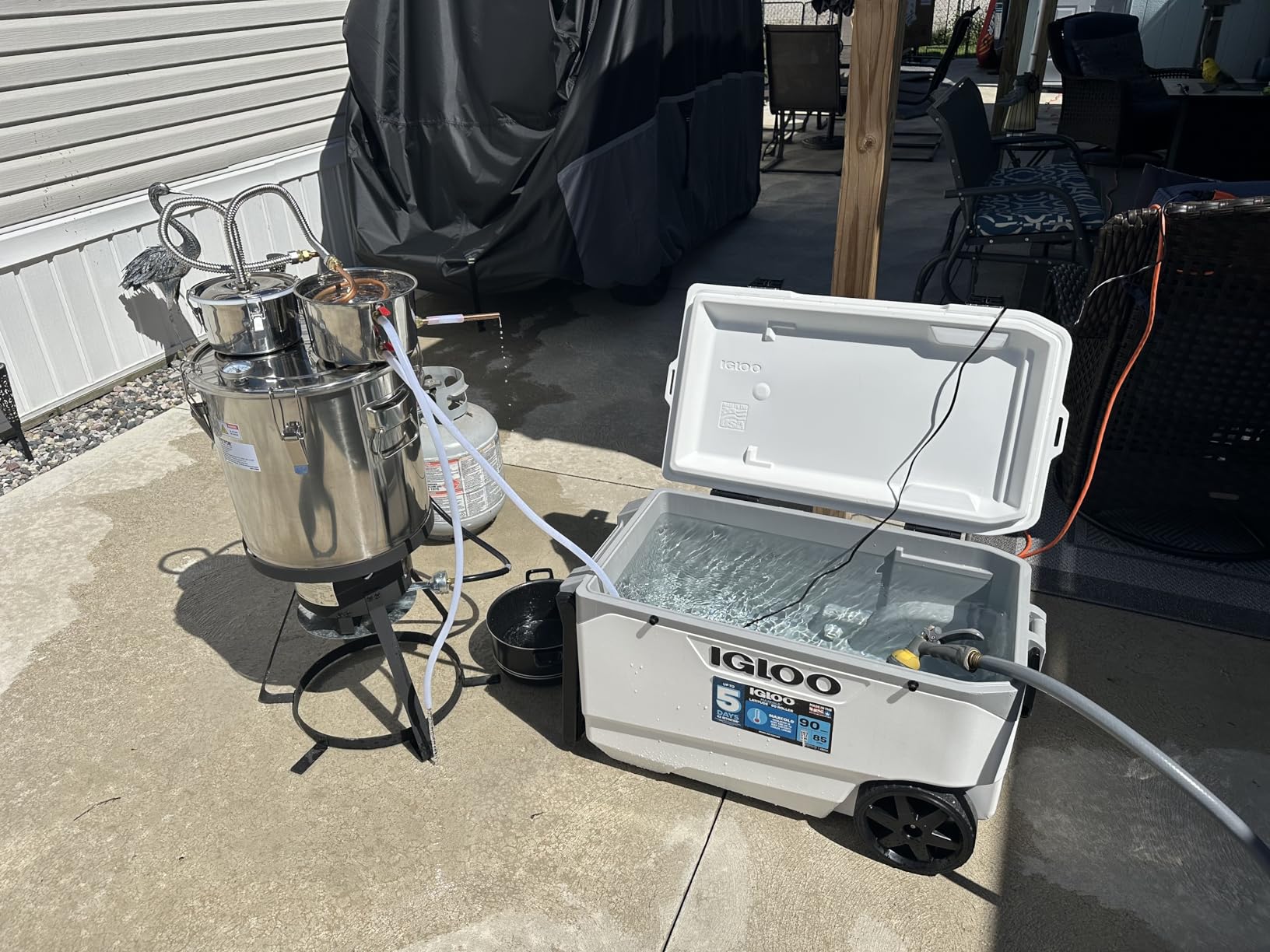 VEVOR Alcohol Still 13 GAL 50 L Alcohol Distiller Kit with Thumper Keg customer photo 2