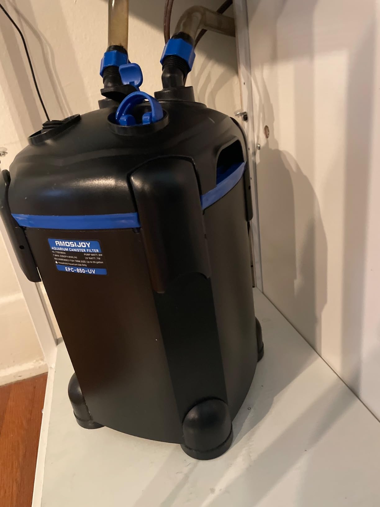 AMOSIJOY Ultra-Quiet Canister Filter for Large Fish Tanks and Aquariums customer photo 2