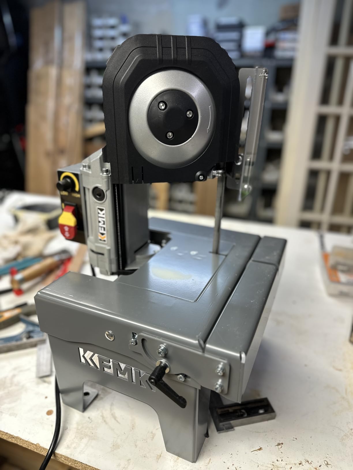 table top band saw, 5’’ Cutting, 137-472 FPM, 10A motor metal bandsaw customer photo 1