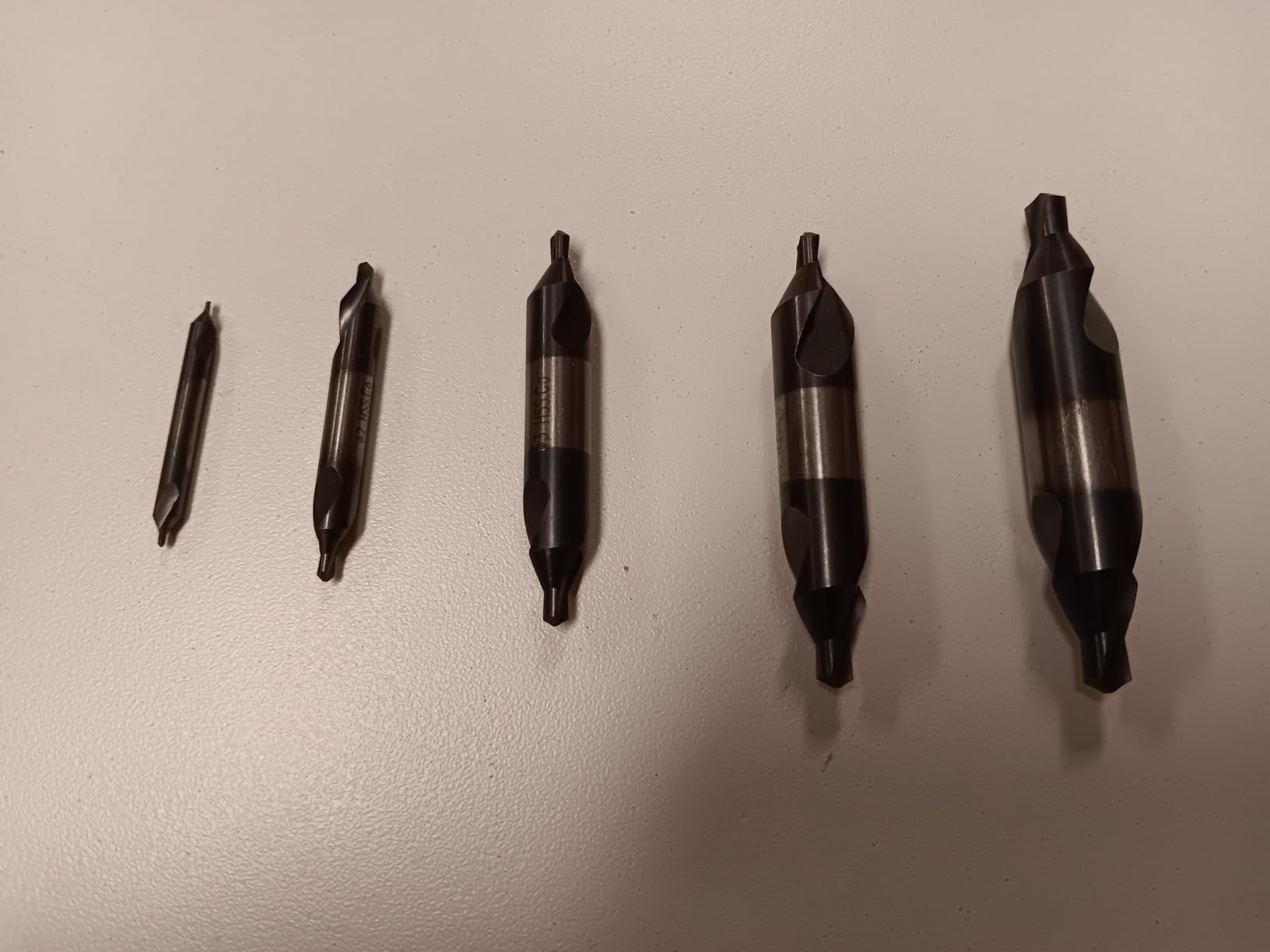 Center Drill Bit Set HSS.Co Cobalt containing high-Speed Steel TiAlN Coated Suitable for Hardened Steel, Stainless Steel, Alloy Steel, Copper and Other Hard Metals Metric 1-5mm (5pcs) customer photo 1
