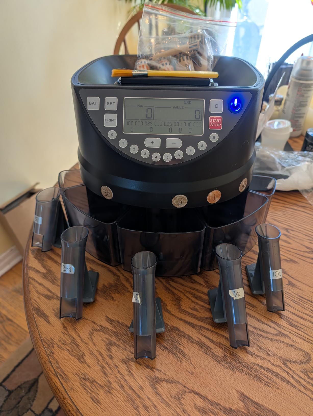 Aneken Coin Counter and Sorter with TFT Display - Accurate Sorting Machine for 5 Denominations, Smooth Operation at Up to 350 Coins Per Minute, Ideal for Efficient Money Management customer photo 1