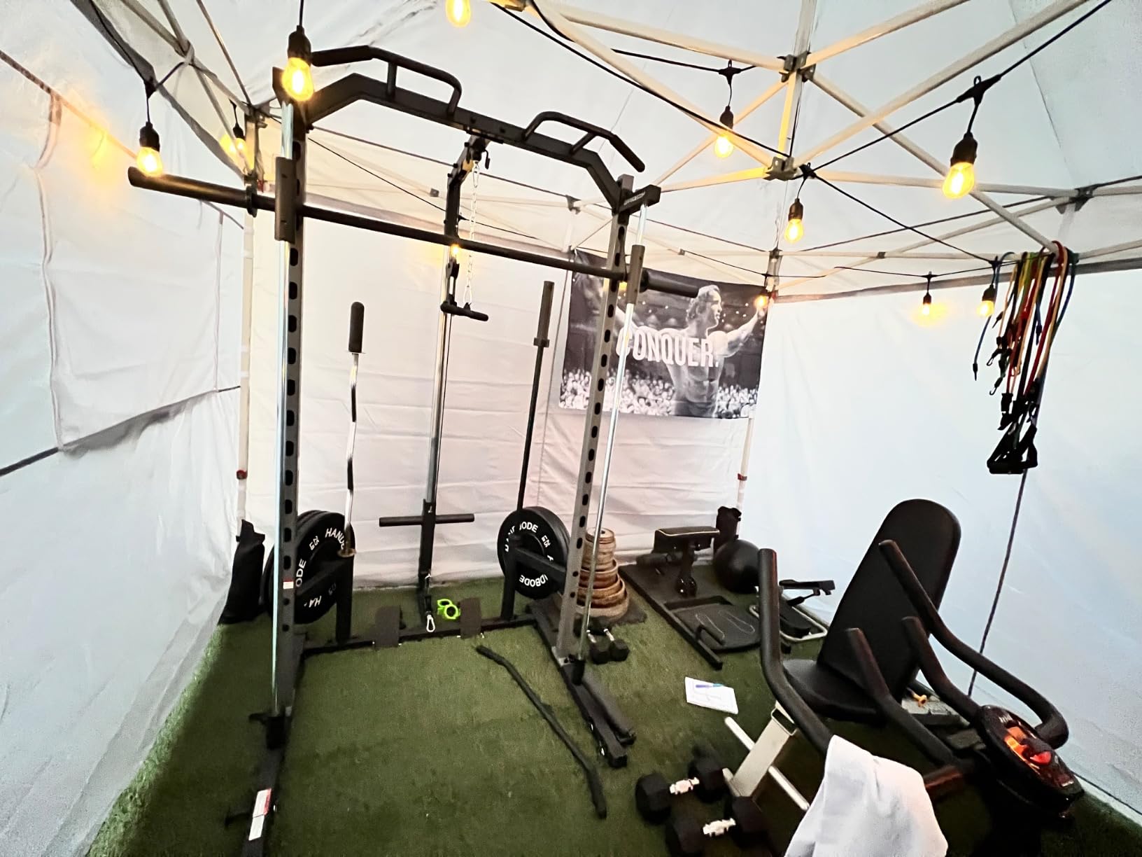 OPPSDECOR All-in-One Adjustable Smith Machine with LAT-Pull Down System customer photo 2